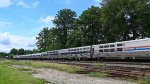 A late Amtrak passing through